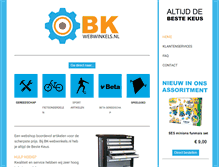 Tablet Screenshot of bk-webwinkels.nl